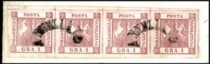 1860 - 1 grano rosa carminio, II ... 