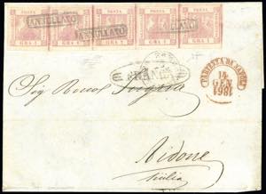 1861 - 1 grano rosa carminio, II tavola (4), ... 