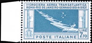 1930 - 7,70 lire Crociera Balbo (25), ottima ... 