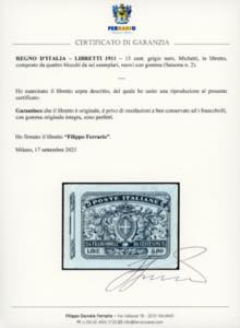 1911 - 15 cent. Michetti, libretto ... 