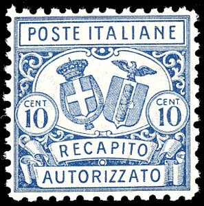 1928 - 10 cent., dent. 11 (1), ottima ... 