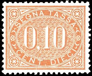 1869 - 10 cent. bruno arancio (2), ottima ... 