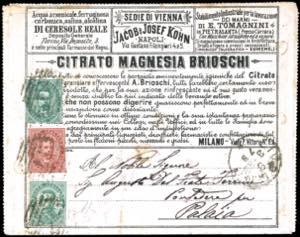 FRANCALETTERE 1889 - 4 cent. su 5 cent. ... 