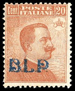 1921 - 20 cent. soprastampato BLP, I tipo ... 