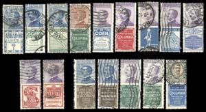 1924 - Serie completa dei valori emessi, ... 