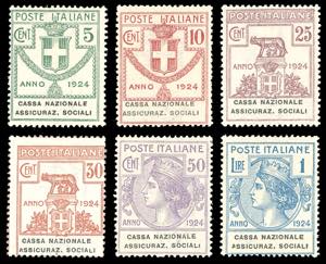 CASSA NAZIONALE ASSICURAZ.SOCIALI 1924 - ... 