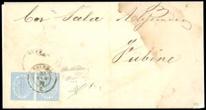 1871 - 1 cent. azzurro chiaro marca da bollo ... 