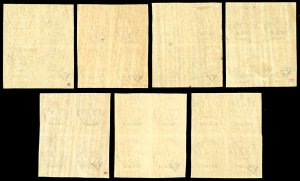 1863 - De la Rue, blocchi di ... 