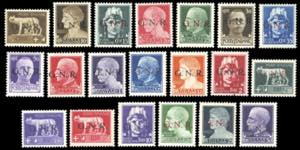 1944 - Soprastampati G.N.R., tiratura di ... 