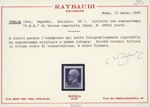 1944 - Soprastampati G.N.R., ... 