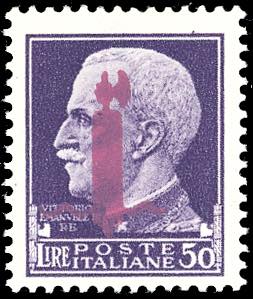1944 - 50 lire soprastampato ... 