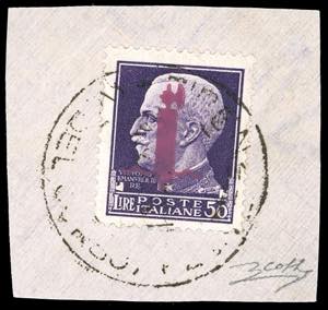 1944 - 50 lire soprastampato ... 