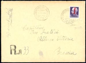 1944 - 50 lire soprastampato ... 