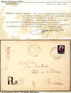 1944 - 50 lire soprastampato ... 