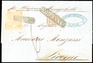 1858 - 20 grana rosa brunastro, I ... 