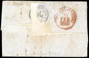 1860 -  20 grana rosa brunastro e ... 