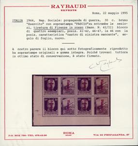 1944 - 30 cent. Esercito, ... 