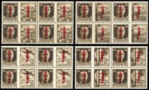 1944 - 30 cent soprastampa fascio in rosso ... 