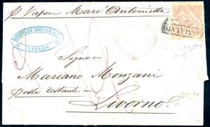 1858 - 20 grana rosa lillaceo, I ... 