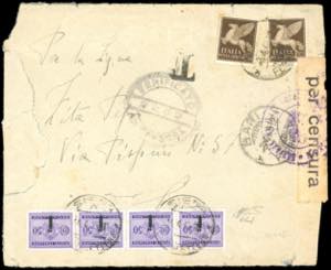 1945 - 50 cent. soprastampa fascetto ... 