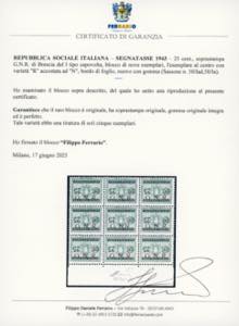 1943 - 25 cent., soprastampa ... 