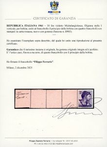 1961 - 30 lire violetto ... 