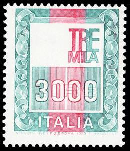 1979 - 3.000 lire Alti valori, senza testa ... 