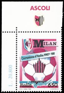 1988 - 650 lire Milan azzurro, anziché ... 