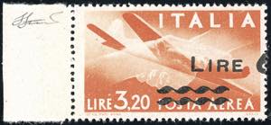 1947 - 6 lire su 3,20 lire, senza - dopo ... 