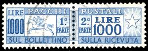1954 - 1.000 lire Cavallino, filigrana ... 