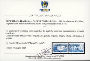 1954 - 1.000 lire Cavallino, ... 