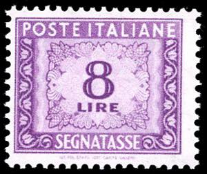 1956 - 8 lire, filigrana stelle (112), ... 