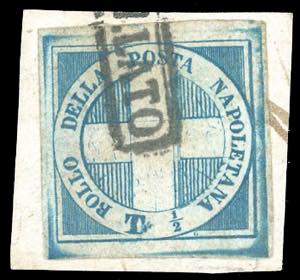 1860 - 1/2 tornese azzurro Crocetta (16), ... 
