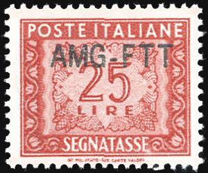 SEGNATASSE 1954 - 25 lire, nuovo tipo di ... 