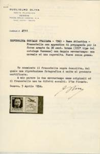 BASE ATLANTICA 1943 - 30 cent. ... 