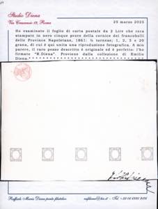 1861 - Prove della pietra in nero ... 