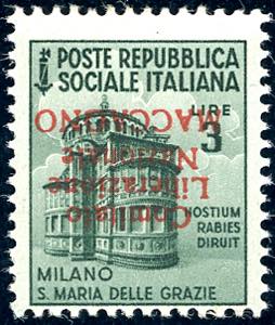 MACCAGNO 1945 - 3 lire Monumenti Distrutti, ... 