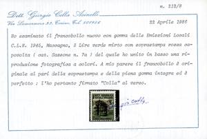 MACCAGNO 1945 - 3 lire Monumenti ... 