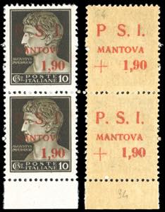 MANTOVA 1945 - 1,90 lire su 10 cent., ... 
