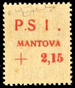MANTOVA 1945 - 2,15 lire su 35 cent., ... 