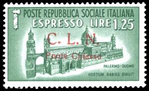 PONTE CHIASSO 1945 - 1,25 lire espresso ... 