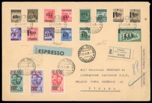 TORINO 1945 - Soprastampati, serie ... 