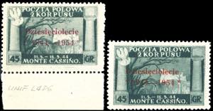 GOVERNO DI LONDRA 1954 - 45 g., un esemplare ... 