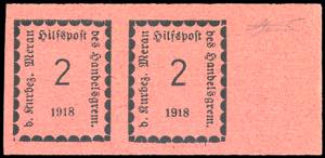 MERANO 1918 - 2 h. rosa (1), coppia ... 