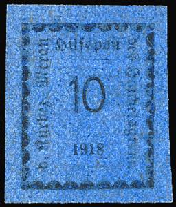 MERANO 1918 - 10 h. oltremare (3), nuovo, ... 