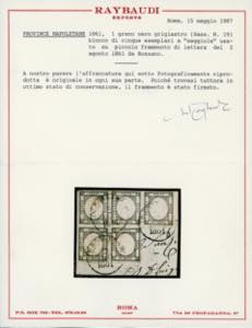 1861 - 1 grano grigio nero (19a), ... 