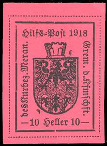 MERANO 1918 - 10 h. carminio ... 