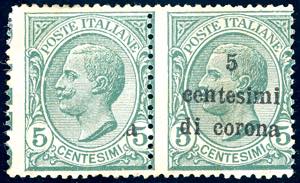 TRENTO E TRIESTE 1919 - 5 cent. su 5 cent., ... 