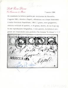 1861 - 1 grano grigio nero, ... 