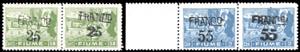 FIUME 1919 - 25 cent. su 50 cent., 55 cent. ... 